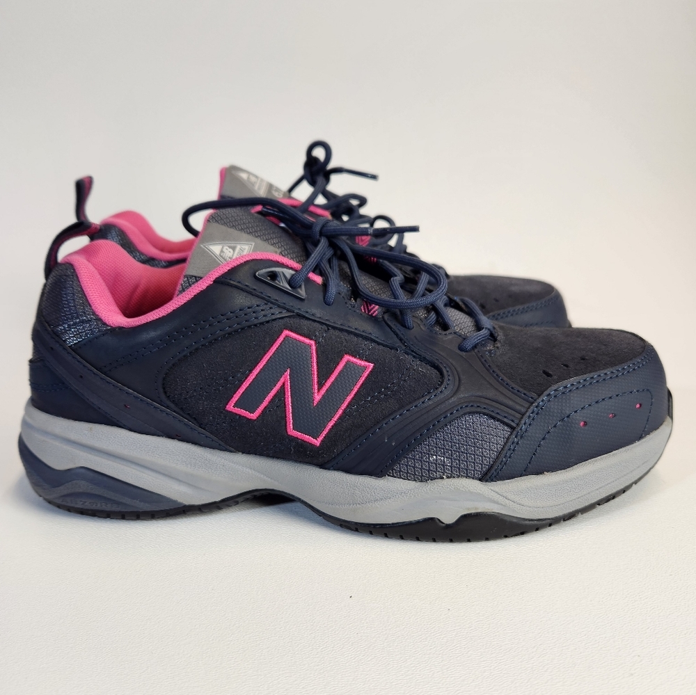 New Balance Training Steel Toe Women's Shoes Size 9 Blue Gray Pink WID627GF.Sh